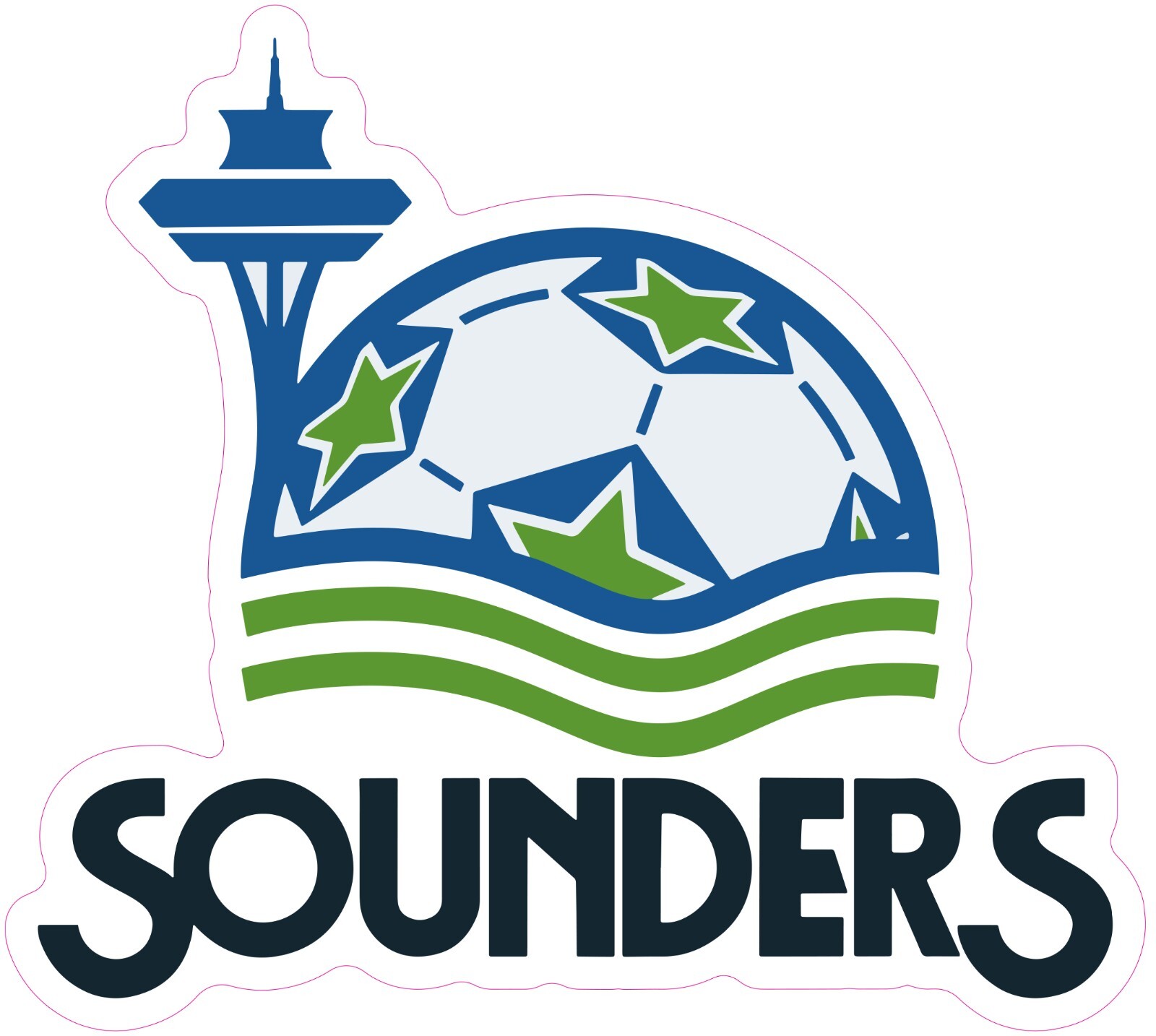Seattle Sounders FC Soccer Vinyl Decal Sticker Car Truck Bumper Laptop Tumbler
