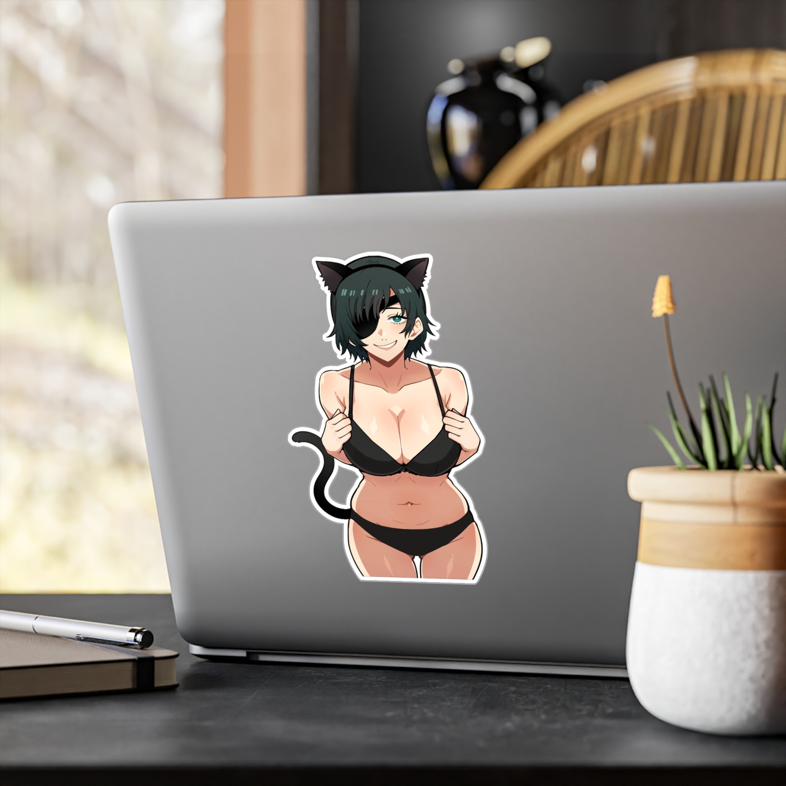Cat Girl #3 – Lewd Ecchi Anime Waifu Sticker