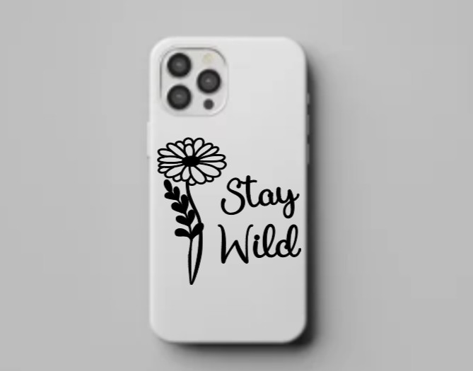 Stay Wild Flower Vinyl Decal Bumper Sticker Car Truck SUV Window Mirror Art