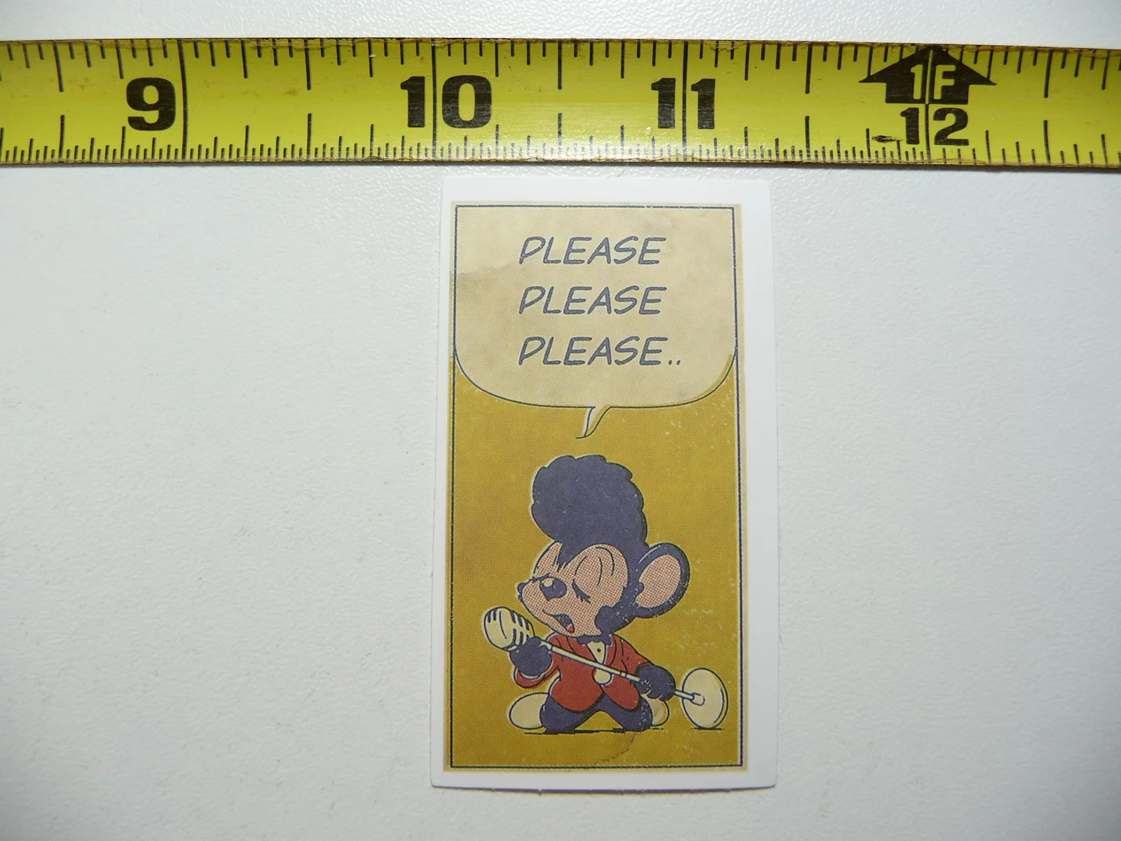 RETRO STYLE MOUSE SINGER SMALL STICKER DECAL SCRAPBOOKING FUNNY FUN
