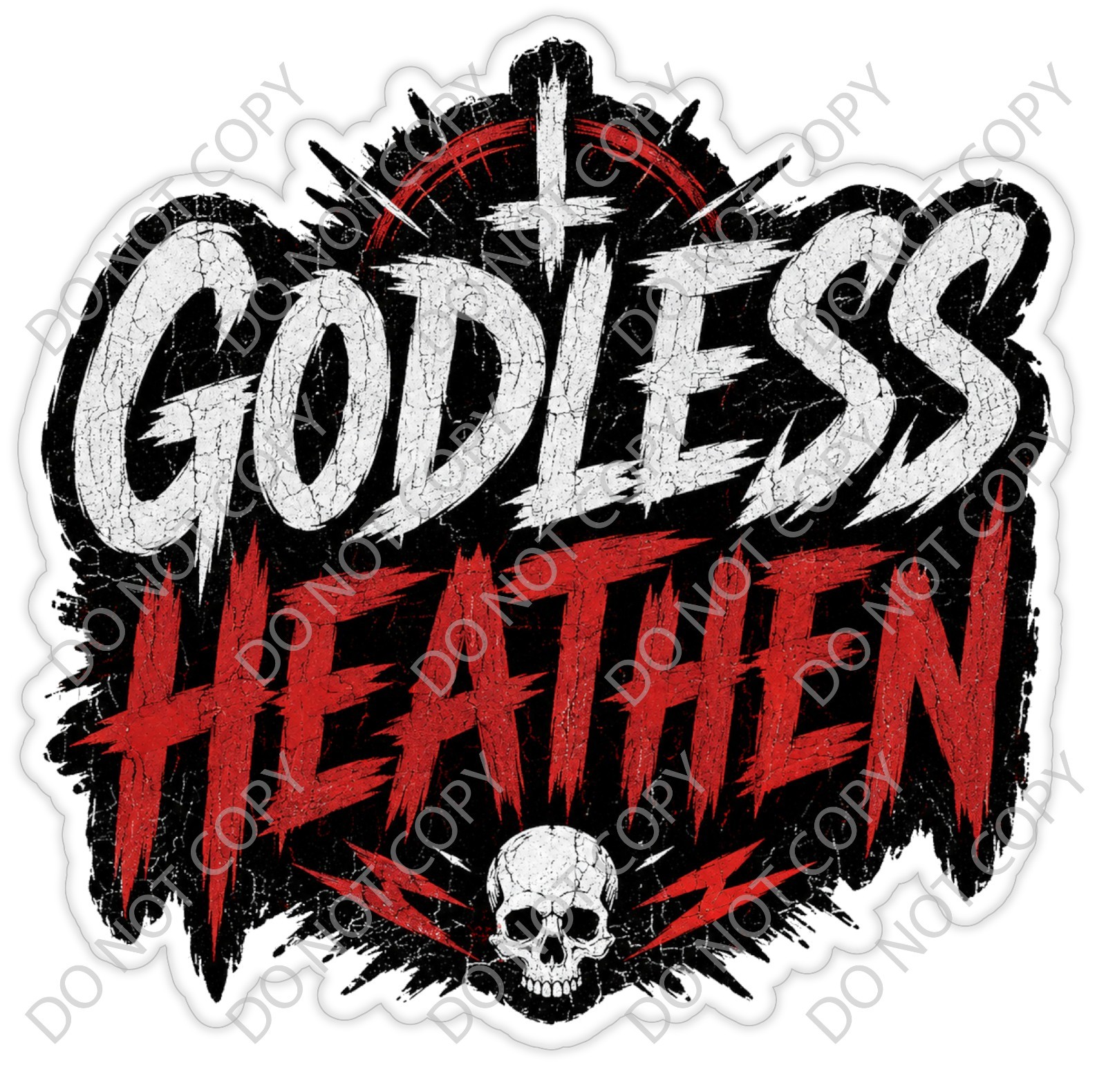 Laminated Vinyl Decal Die Cut Waterproof Sticker – Godless Heathen