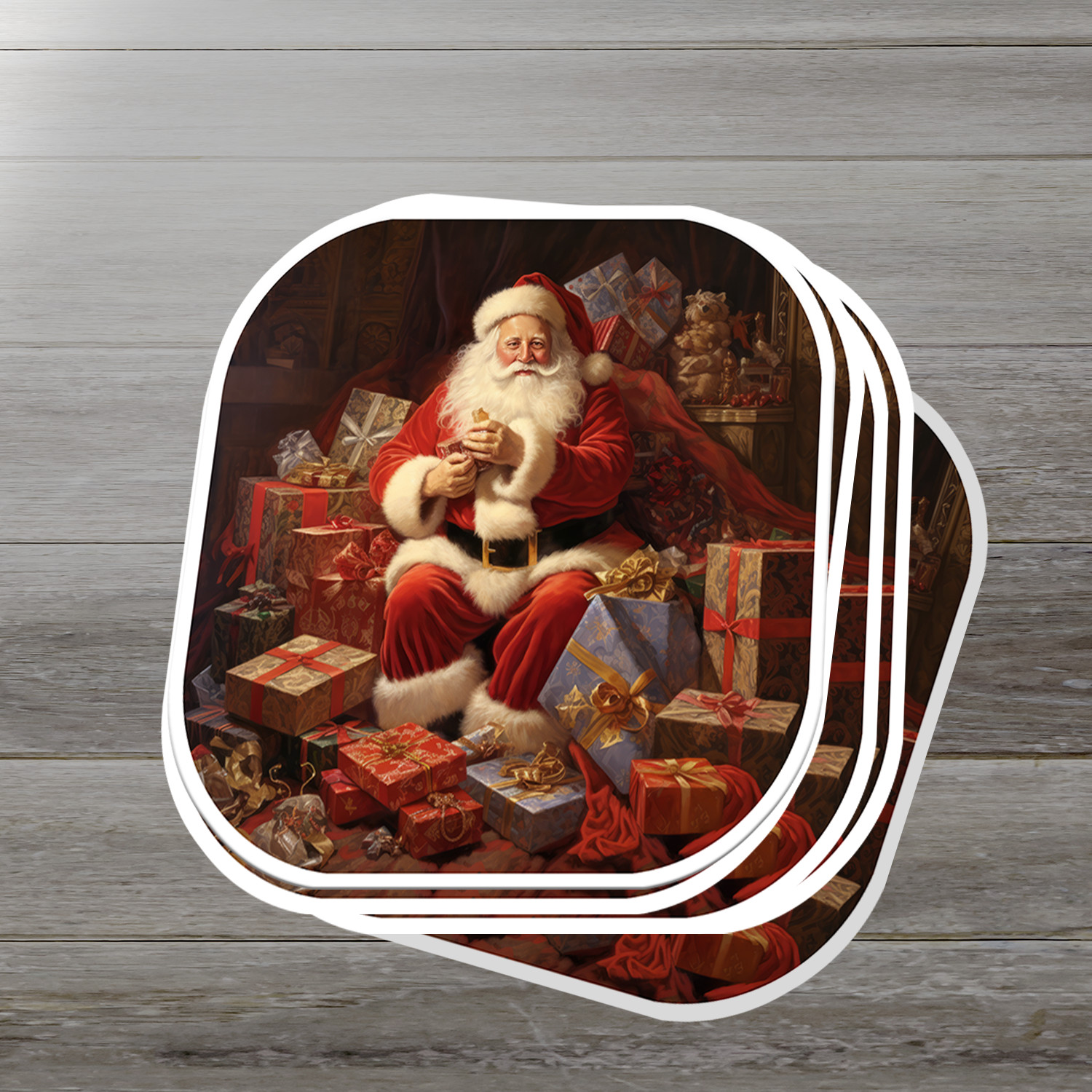 Santa Claus Vinyl Sticker – Bring the Magic of Christmas Anywhere