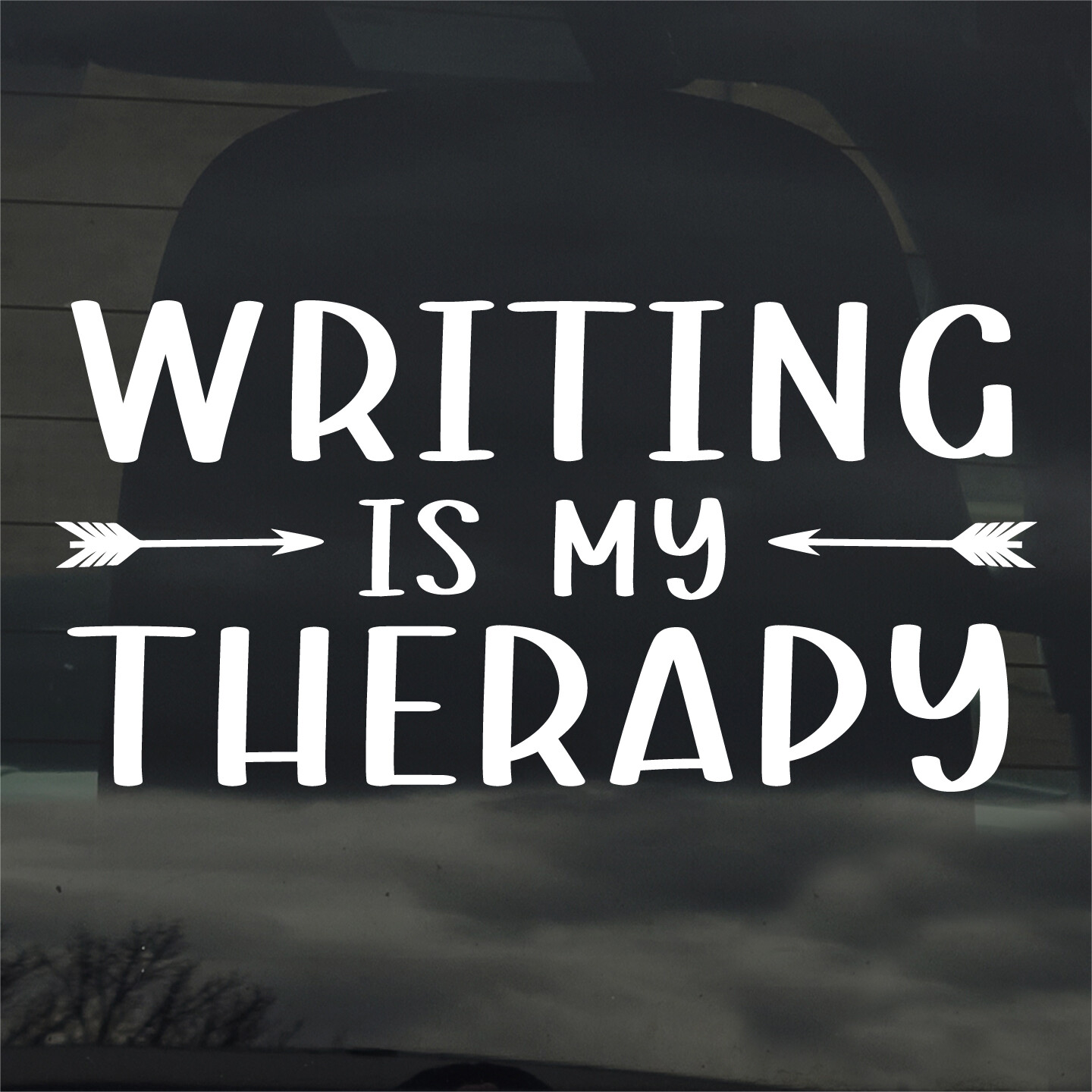 Writing Is My Therapy Custom Vinyl Sticker Decal Car Window Laptop More