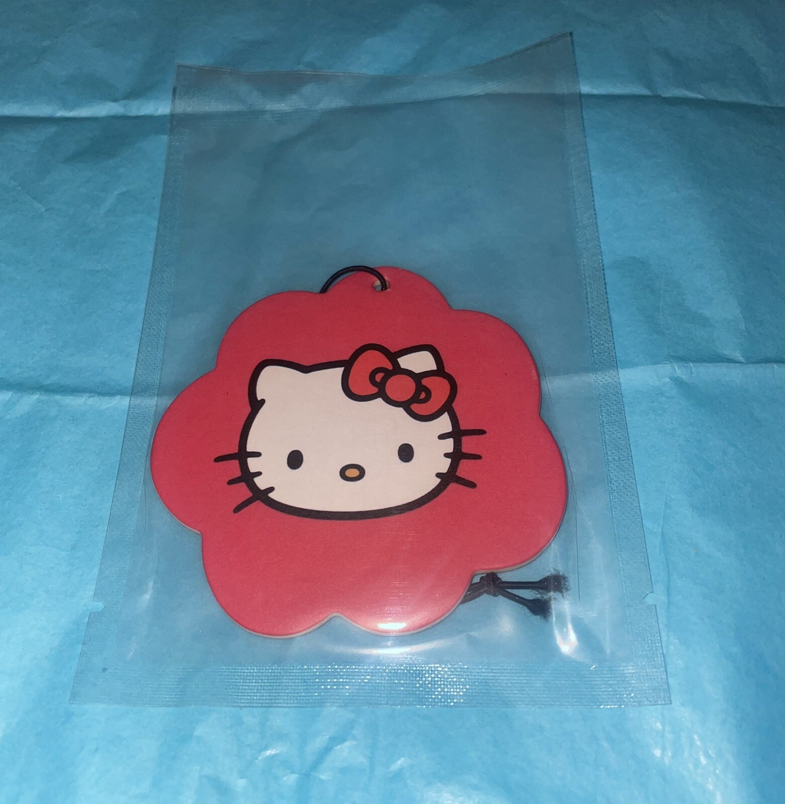 Hello Kitty Car Hanging Air Freshener (Cream Strawberry Scent) Both Sides Design