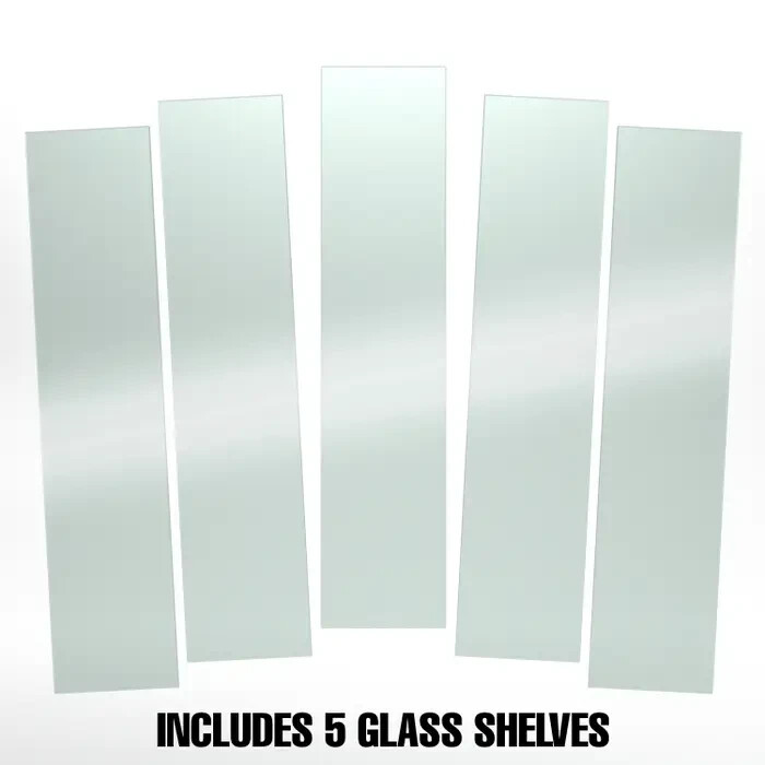 8"W X 36"L Tempered Glass Shelves Econoco SHGL836 (Pack Of 5)