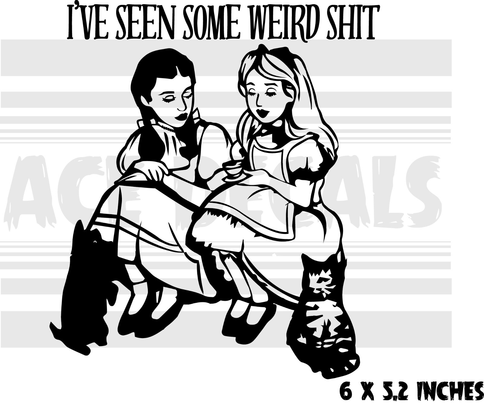Alice In Wonderland – Wizard of OZ – Laptop Car Window Vinyl decal sticker