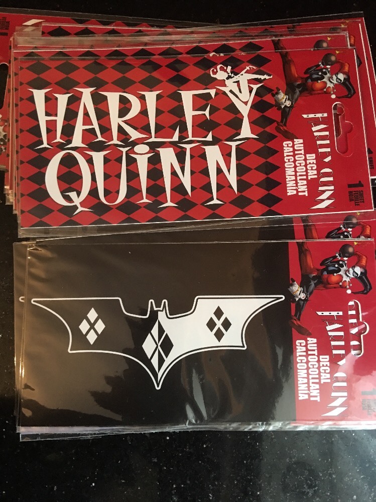 HARLEY QUINN CAR Window Decal Sticker Harley Quinn Lot Of 2 Autocollant
