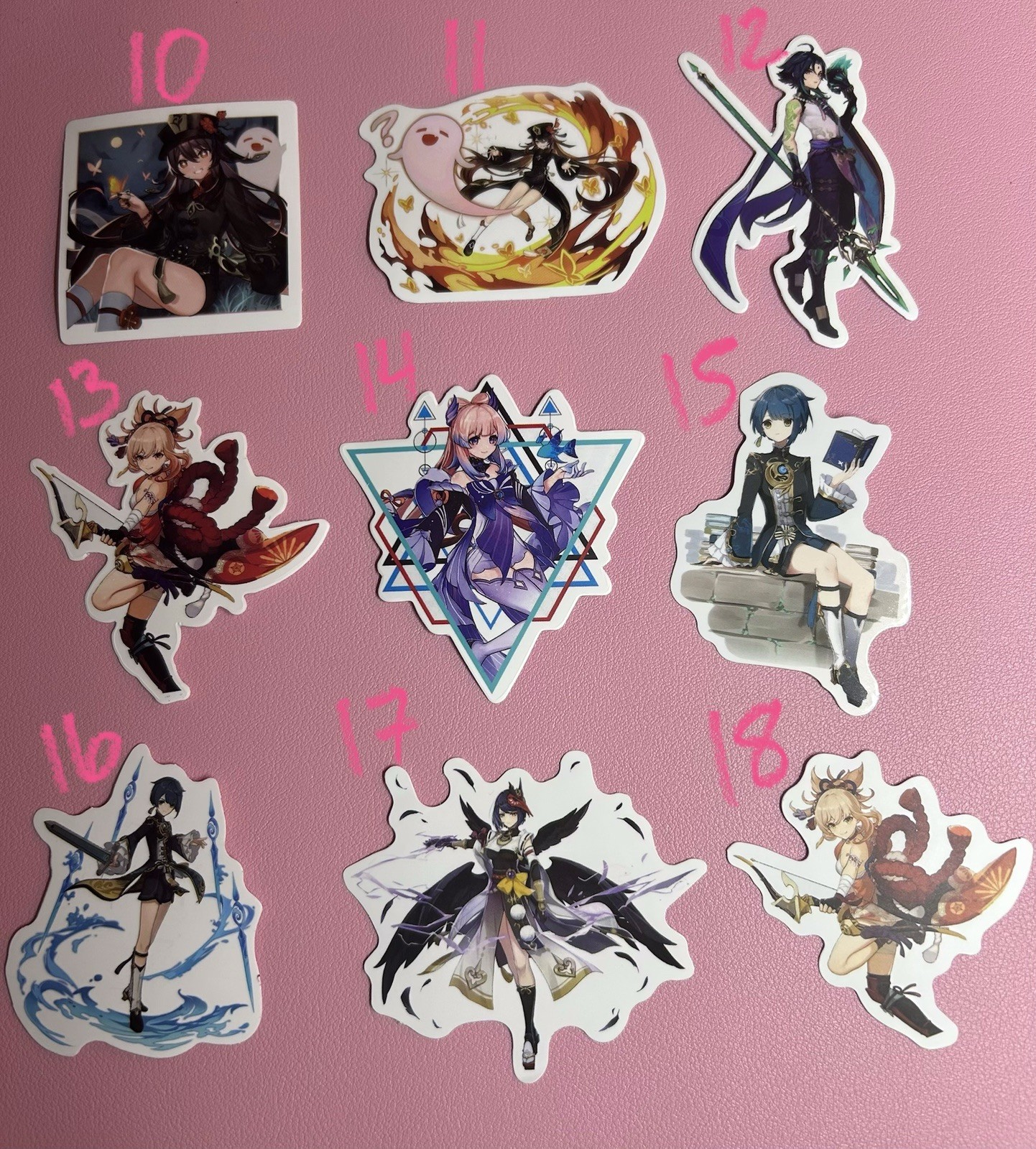 Genshin Impact Anime Stickers – 18
