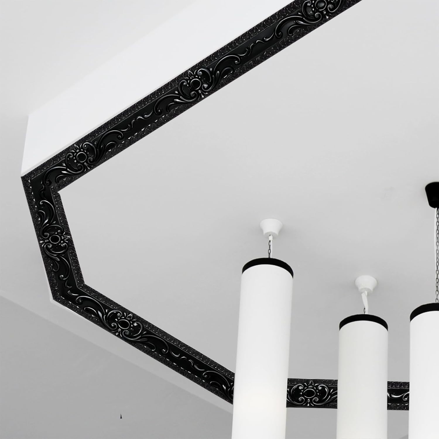 Flexible Self Adhesive Wall Trim in Black