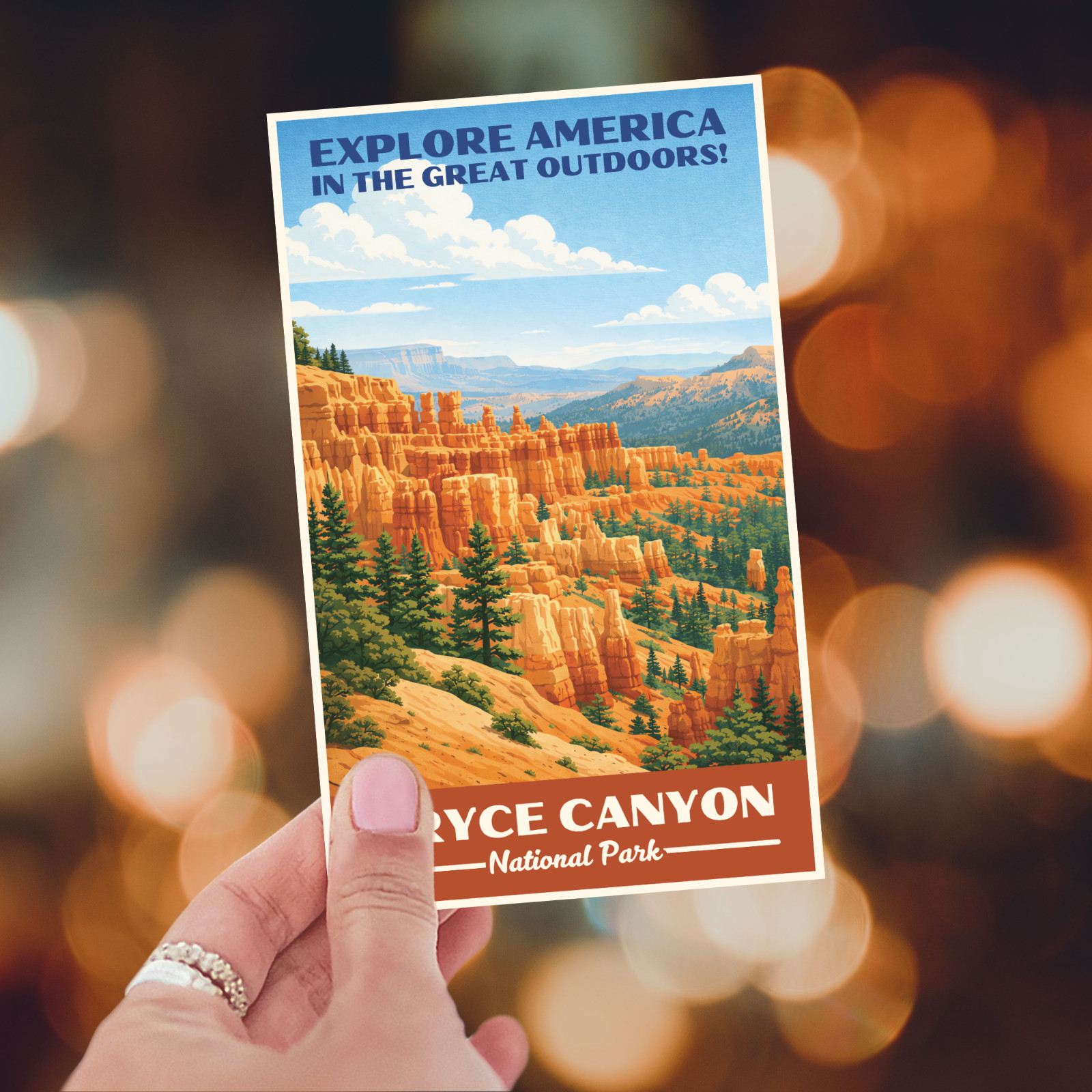 Bryce Canyon National Park Sticker WPA Vintage Travel Waterproof Decal Utah