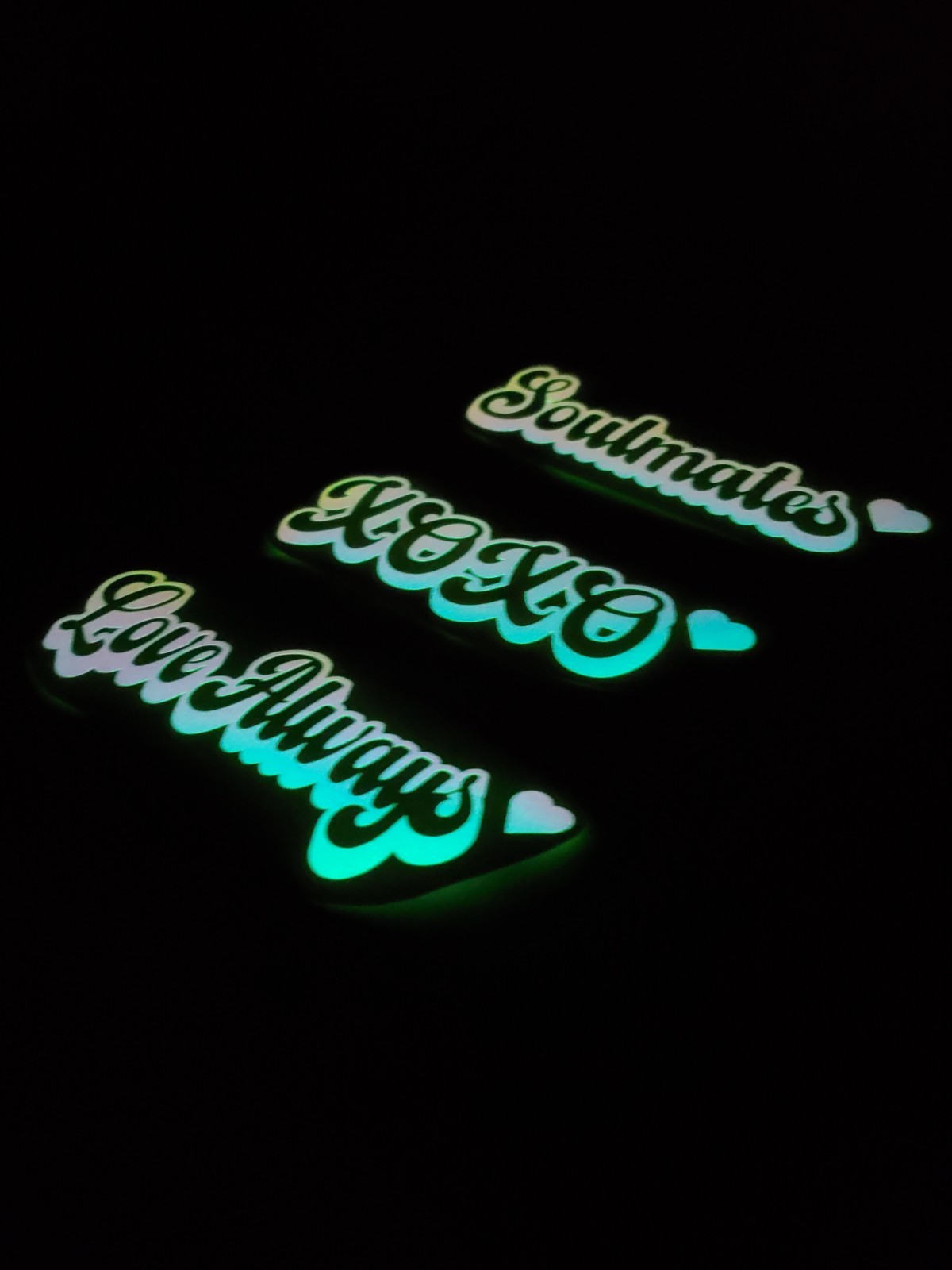 Glow In The Dark Vinyl Decals Lovely Quotes Decor Medium Size Lit Studios New