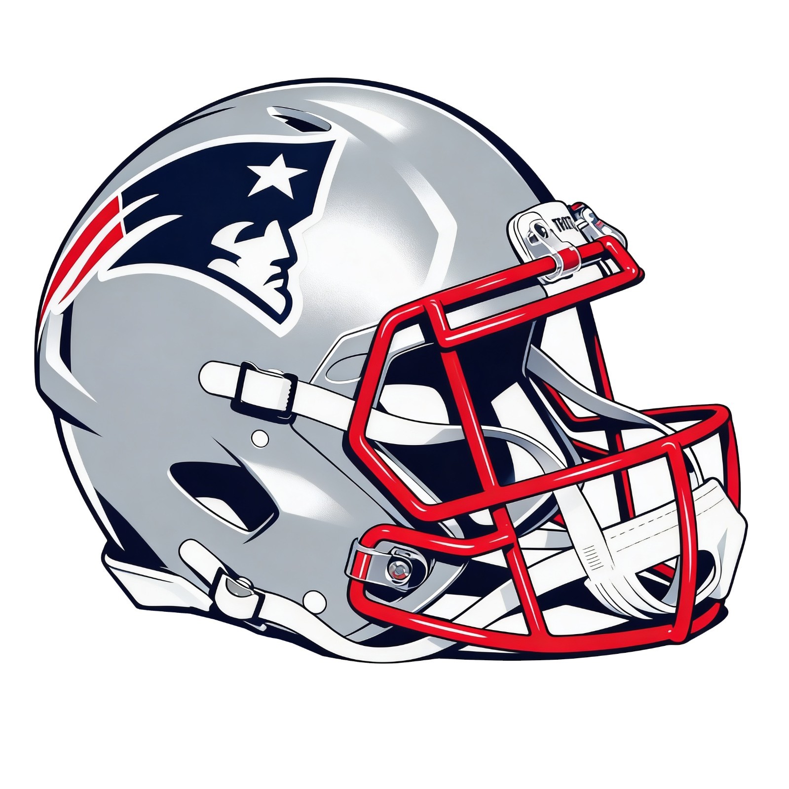 New England Patriots Football Helmet Sticker Car Bumper Decal Waterproof Large