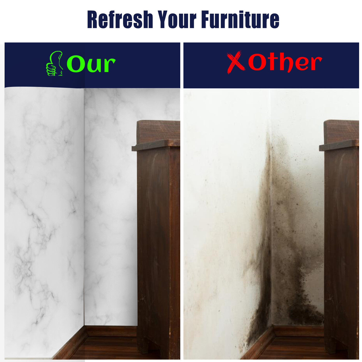 Marble Contact Paper Oil-proof Wallpaper Film PVC Self-Adhesive Granite Sticker