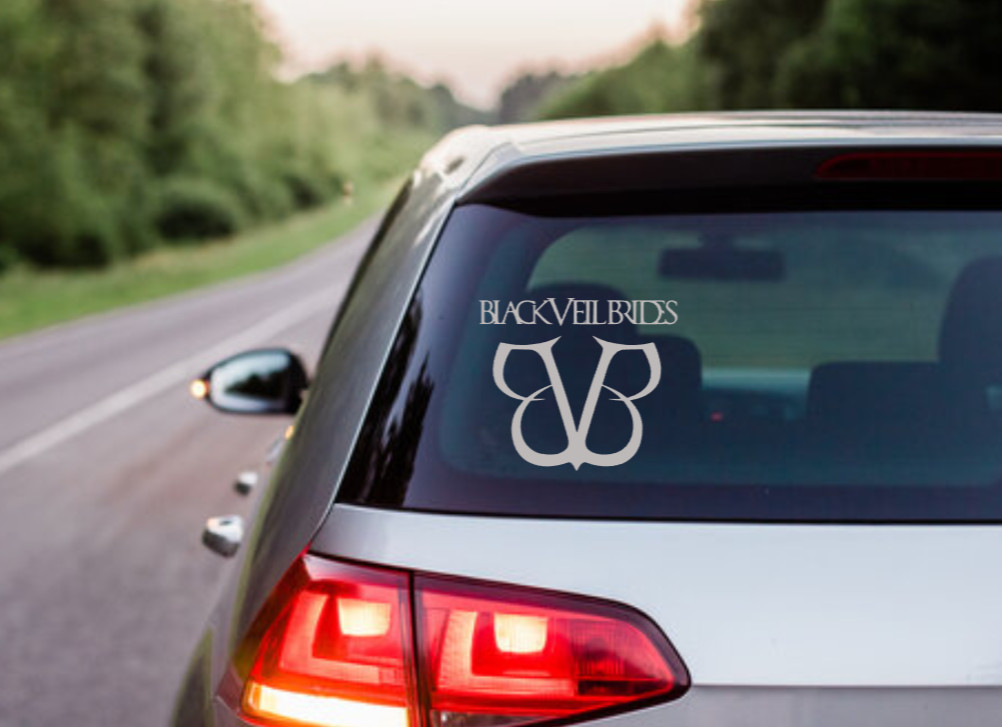 Black Veil Brides Car Decal Vinyl Band Logo Glossy Bumper Sticker Goth Metal