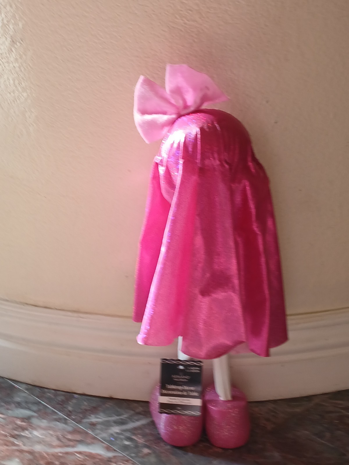 Mini Hot pink Ghost figurine for decoration