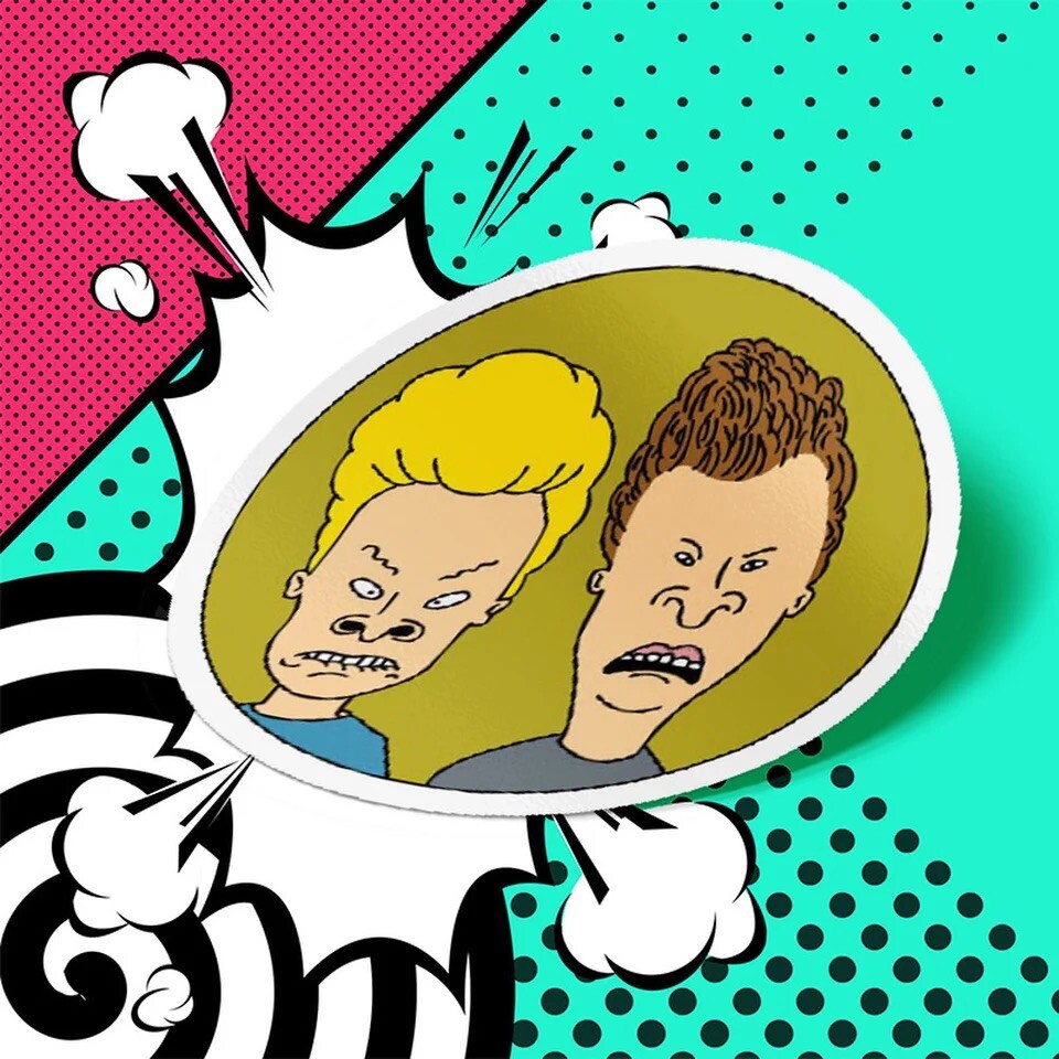 Beavis And Butthead Stickers 45pk Beavis And Butthead Do America Random Mixe TP