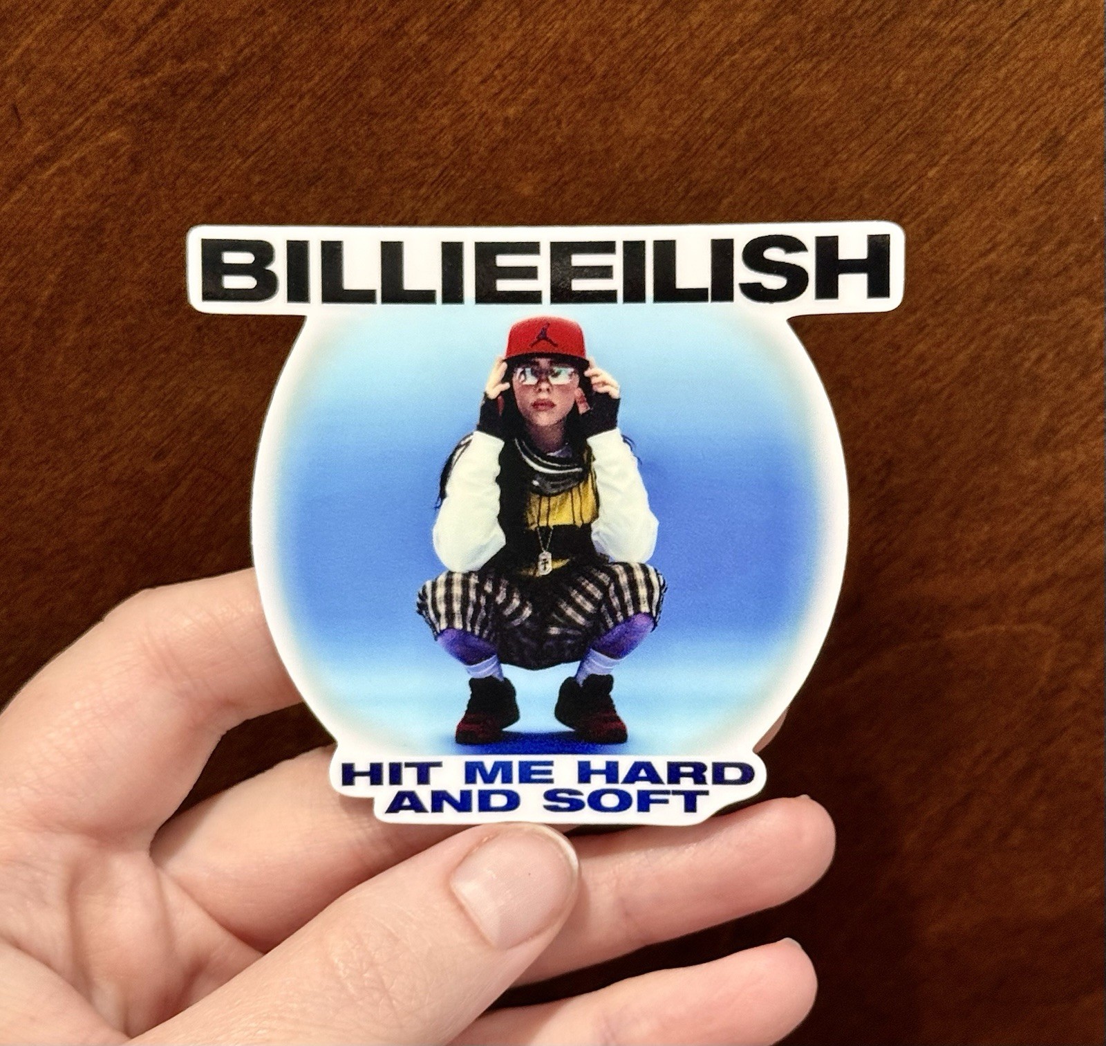 3” Billie Eilish Vinyl Sticker Set Of 6 Hit Me Hard And Soft Blohsh Barbie Lunch
