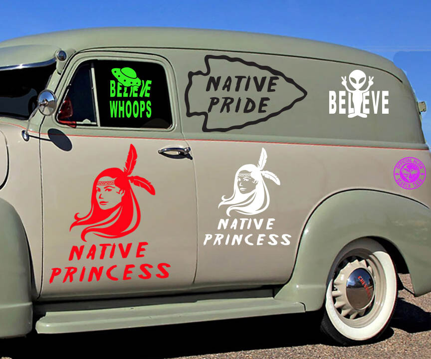 Native Princess Native American Indian sticker decal