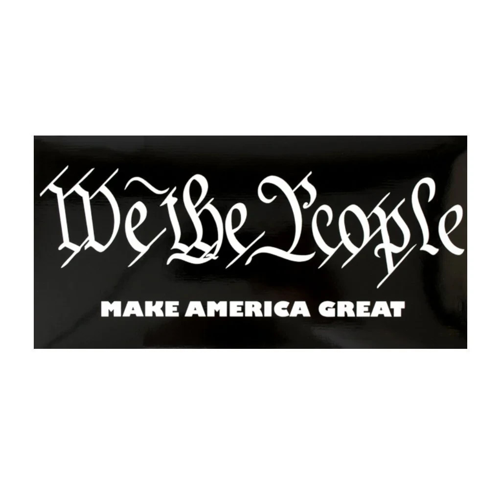 We the people Vinyl Die Cut Car Decal Sticker charlie kirk- FREE SHIP!!