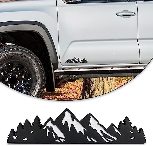 Zhizhong 7 Inch Snow Mountain Tree Emblem, Trunk Tailgate Mountains Graphic B…