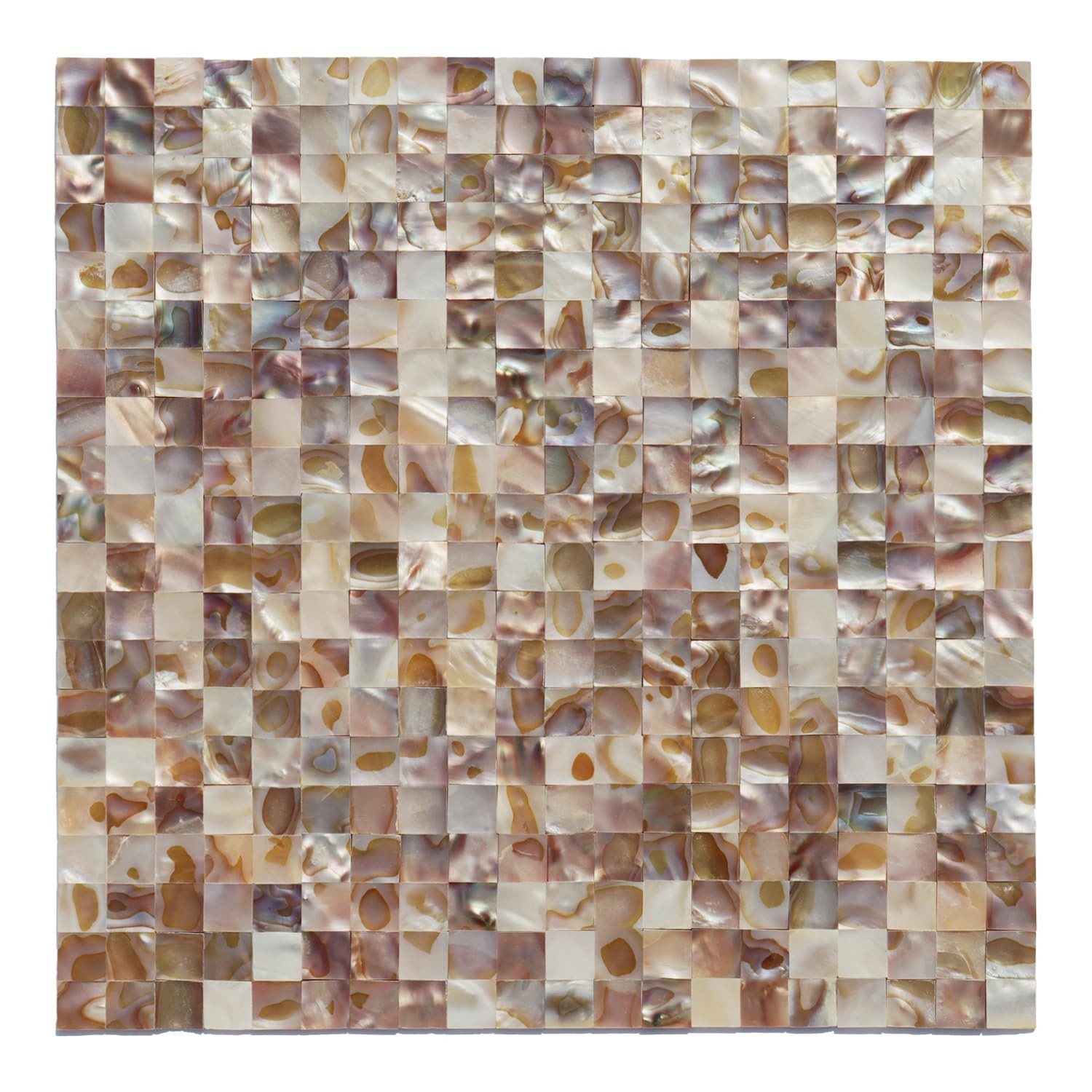 Peel and Stick Mother of Pearl Shell Backsplash Tile, for Kitchen Wall Room B…