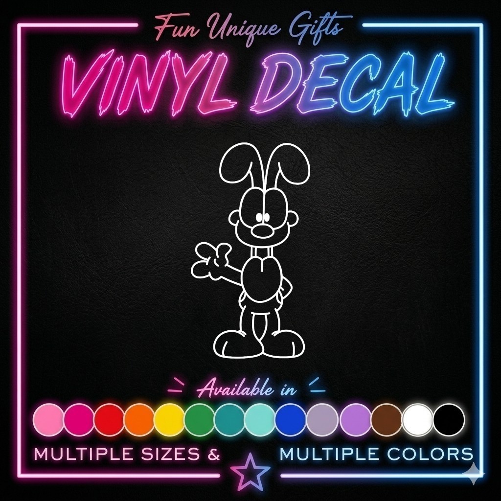 Odie Garfield Vinyl Decal Sticker -Multiple Colors & Sizes- SHIPS FREE