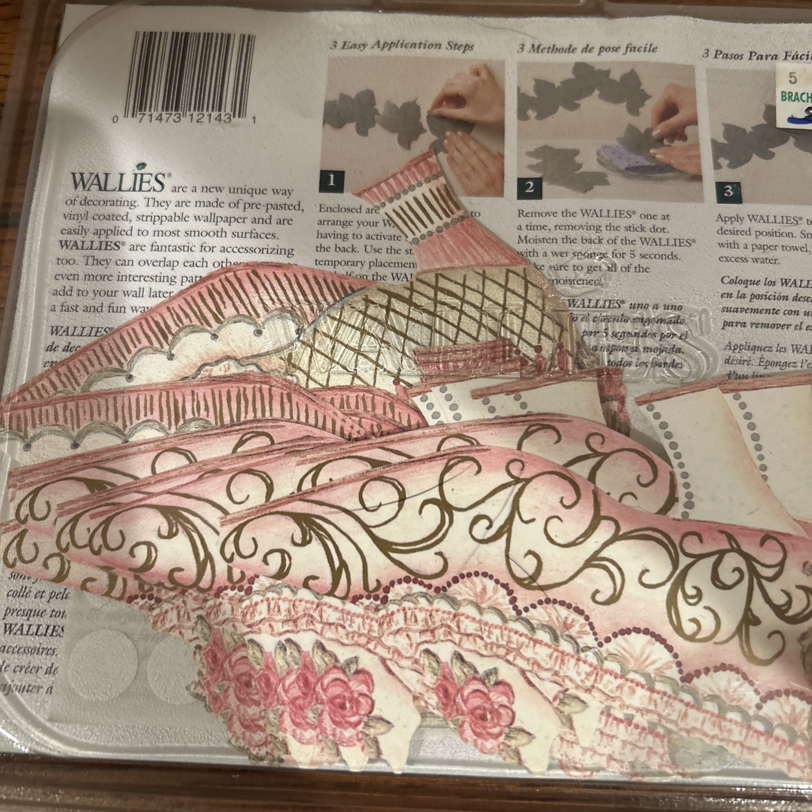 4 Wallpaper Cutouts Wallies NEW Antique Shoes