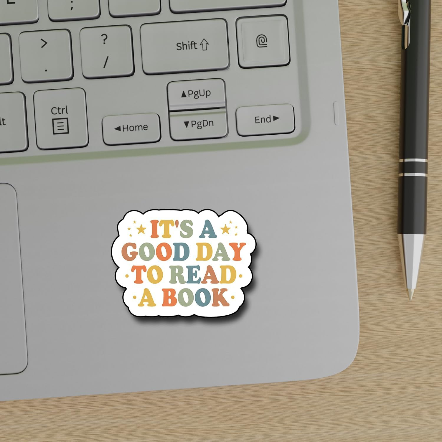 (3Pcs) It'S a Good Day to Read a Sticker, Decorate Books Laptop , Water Bottles