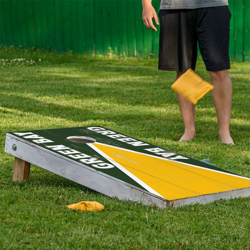 Green Bay Football Tailgating Cornhole Board Wraps and Decals Vinyl Sticker