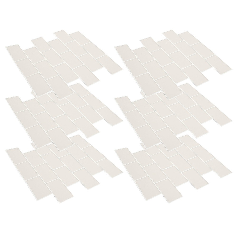 6 Pcs Self Adhesive Tiles for Walls Stick on Peel and Flooring Backsplash