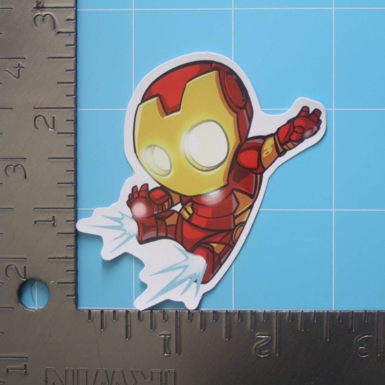 Marvel Universe Sticker (IRON MAN) MCU Superheroes, Gloss PVC Decal
