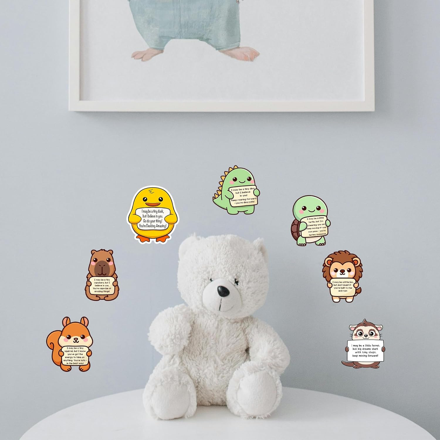 50PCS Emotional Support Animal Stickers by – Affirmation Sticker Pack for Adults