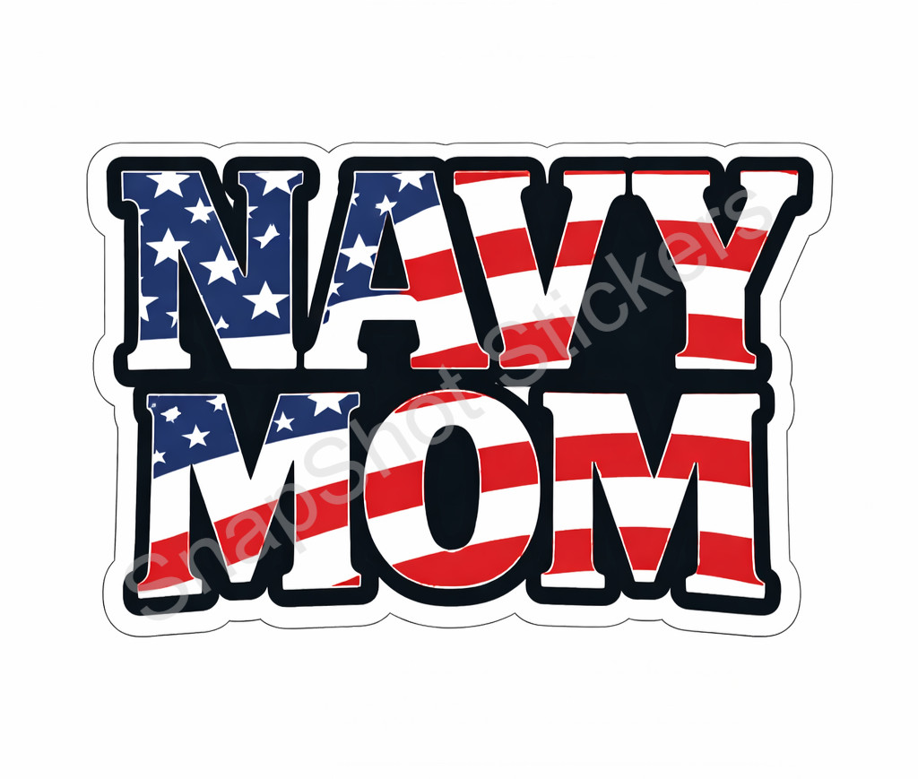 Navy Mom Sticker American Flag Military Family Decal Waterproof Vinyl 13