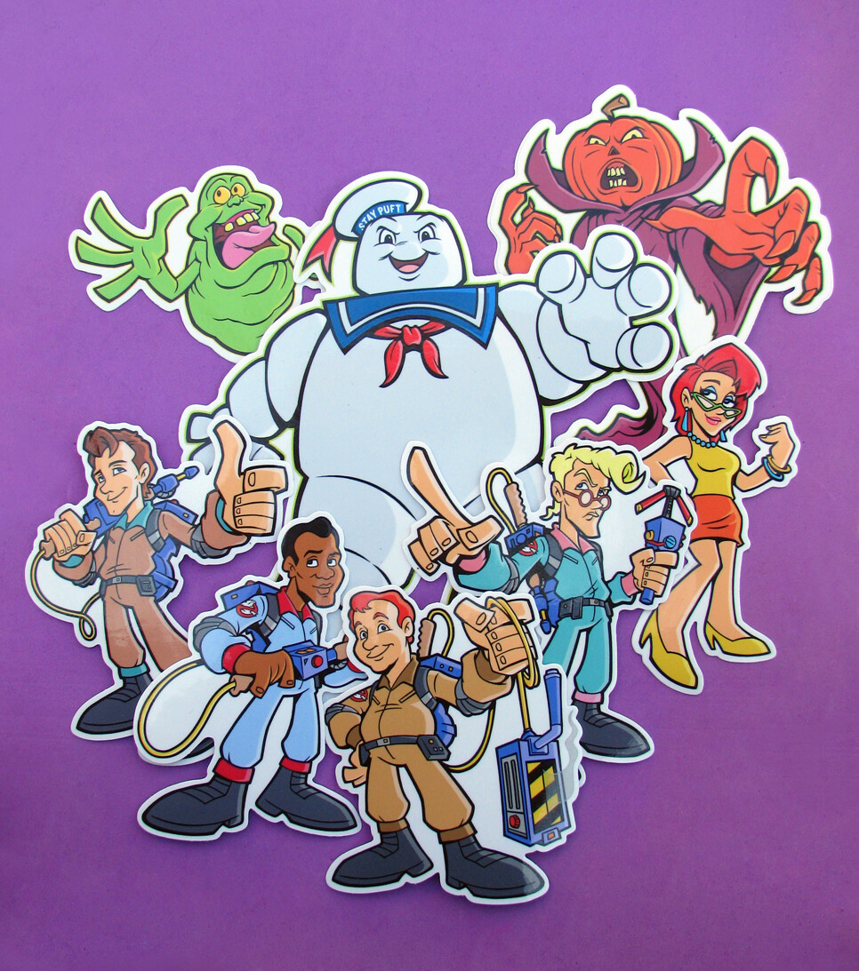 Real Ghostbusters Vinyl Sticker Egon Spengler Ray Peter Venkman Winston Decal