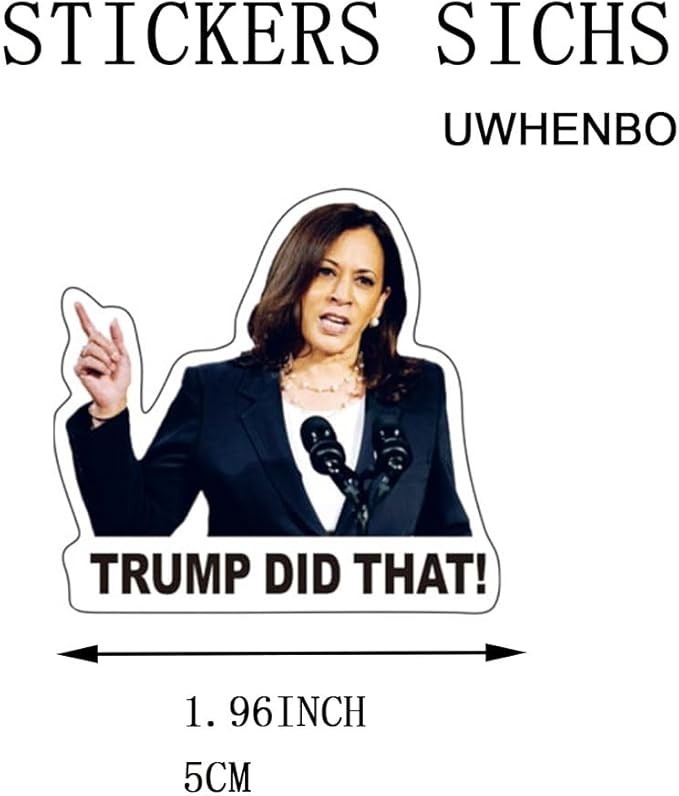 200PCS Trump I Did That Stickers Anti MAGA Stickers We Did That Funny Decal Anti