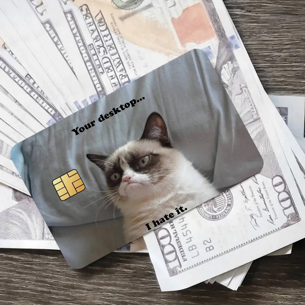 Credit card Skin Crying cat funny | meme Debit card skins | Custom Card Sticker