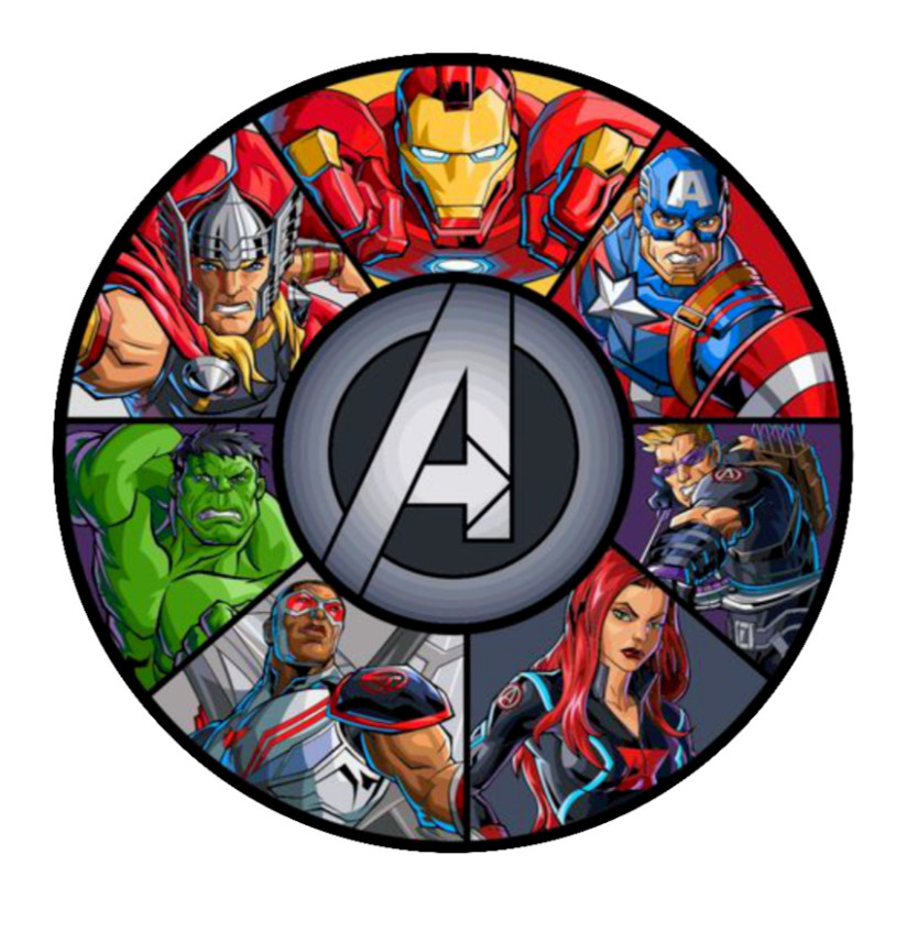 Avengers – Comic Book Characters – 4" Vinyl Decal/Sticker Car Window Cooler Bar