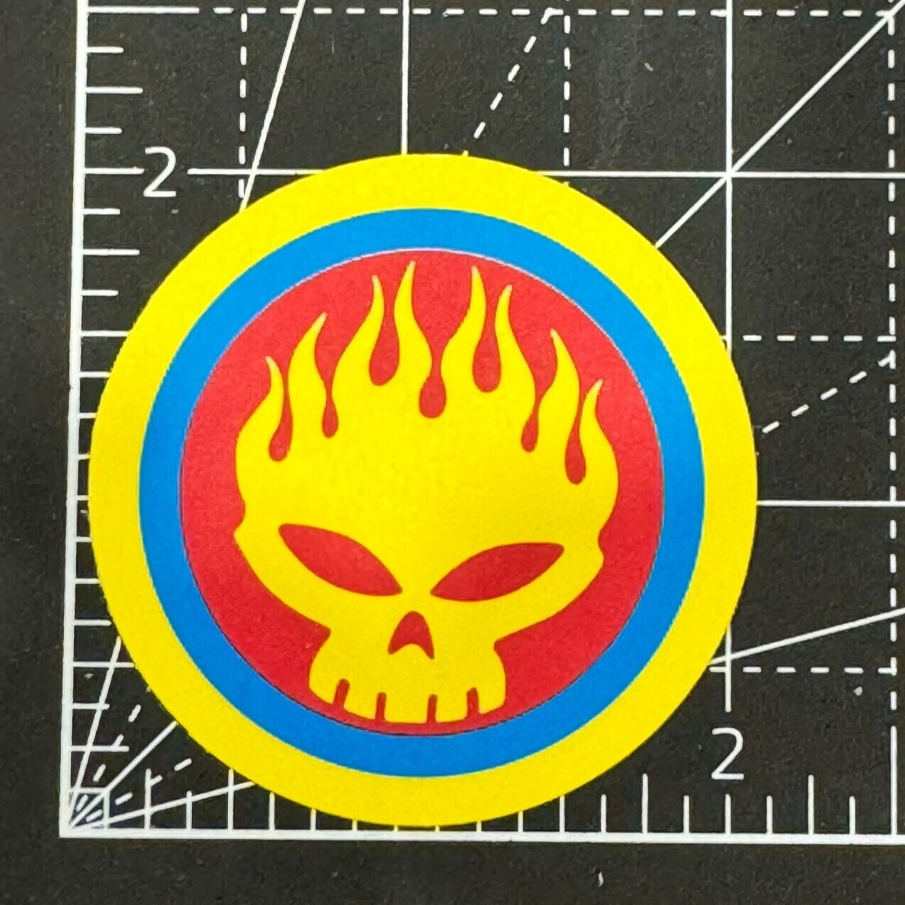 OFFSPRING Flaming Skull – American Punk Rock Band – Vinyl Decal Sticker Bomb