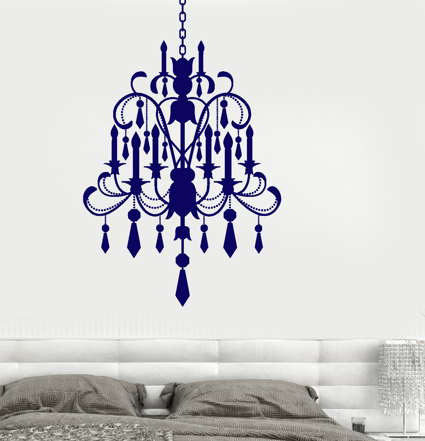 Wall Vinyl Decal Chandelier Amazing Modern Decor For Living Room Bedroom z3702