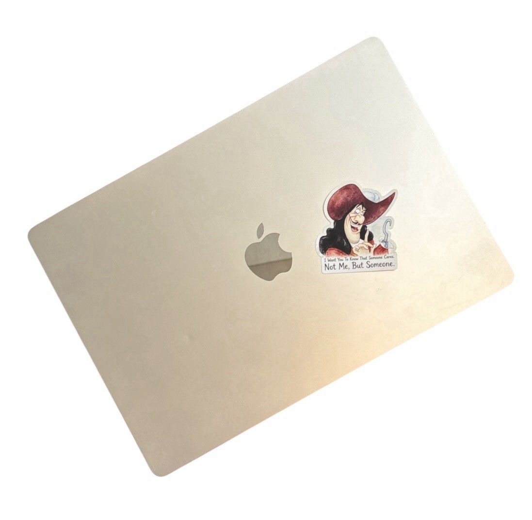 Captain Hook Funny Villain | 3×3 Vinyl Sticker Waterproof ❤️ FREE SHIPPING