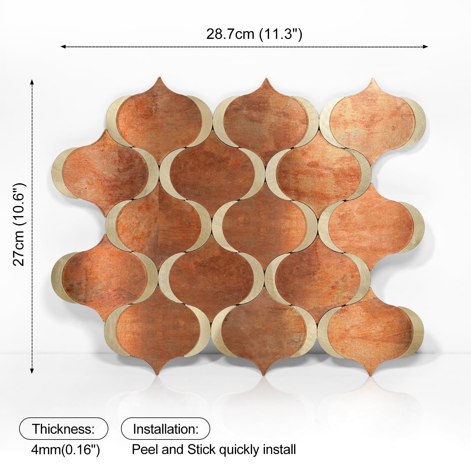 10 Arabesque Peel and Stick Backsplash Tile, Stick on Backsplash for Kitchen …