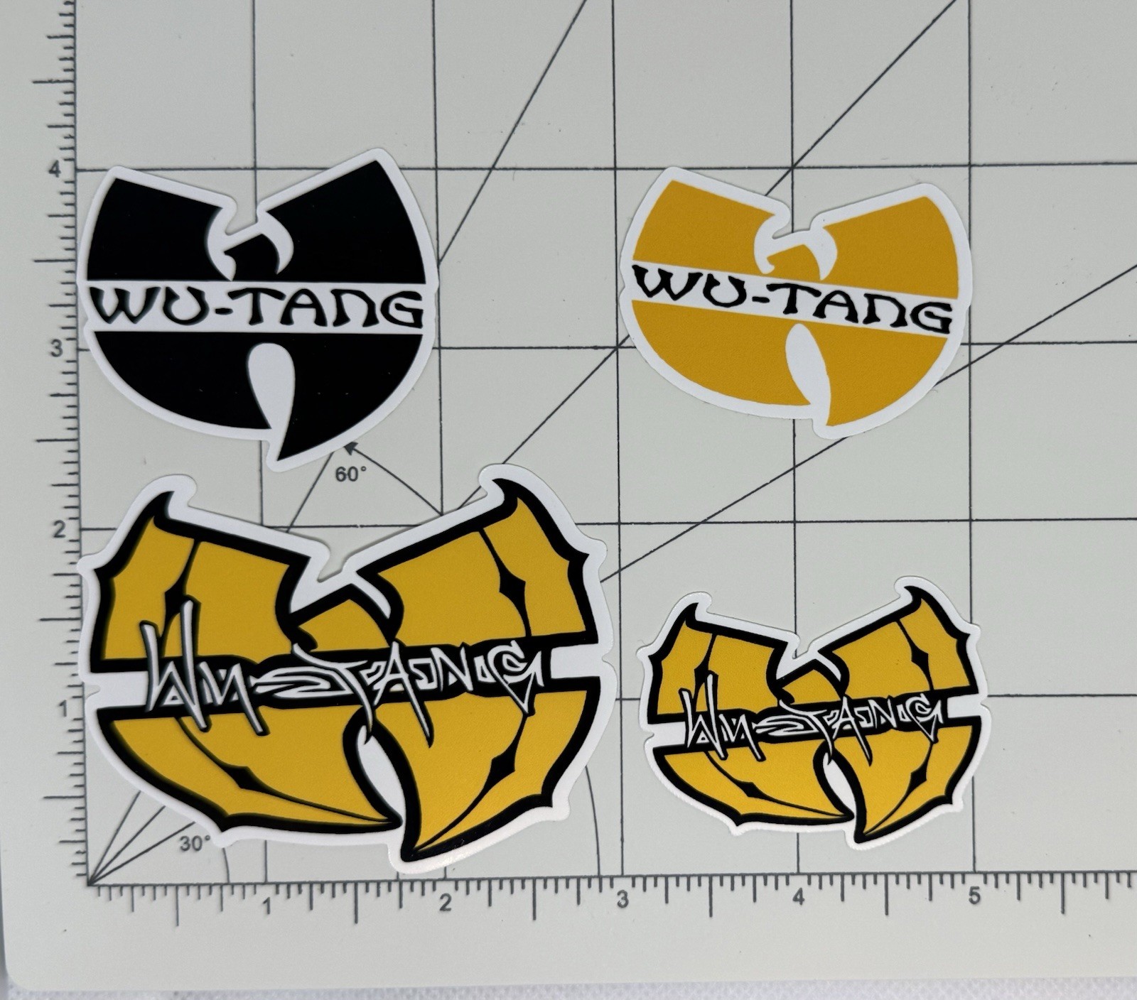 Wu Tang Clan Stickers Graffiti Logo 4 Stickers