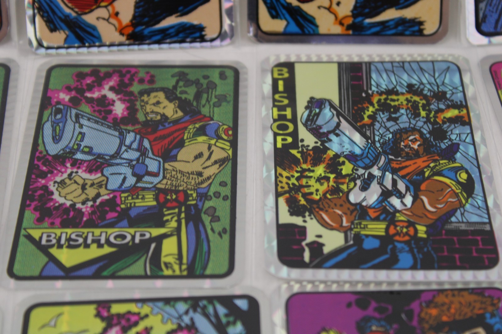 Lot: 32 Vtg Marvel X-Men Foil Prism 90s Vending Machine Stickers Kodak Rare Mint