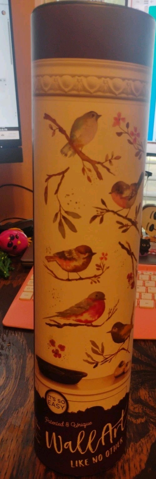 TriVink Removable Multicolor Vinyl Birds Wall Decal 11x22in WallArt