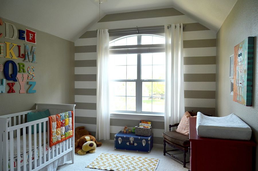 White 6" Wall Stripe Room Tape Decal Peel and Stick Lines Striped Wall Decals