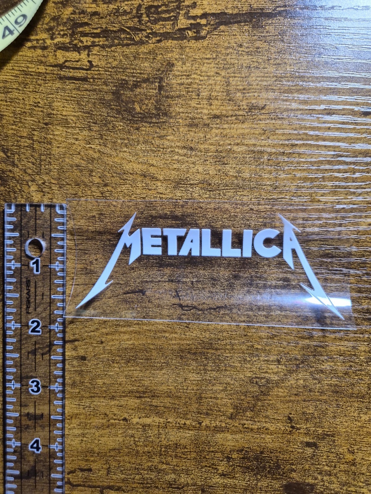 METALLICA LOGO High Quality UV DTF Raised Decal Sticker NOT VINYL