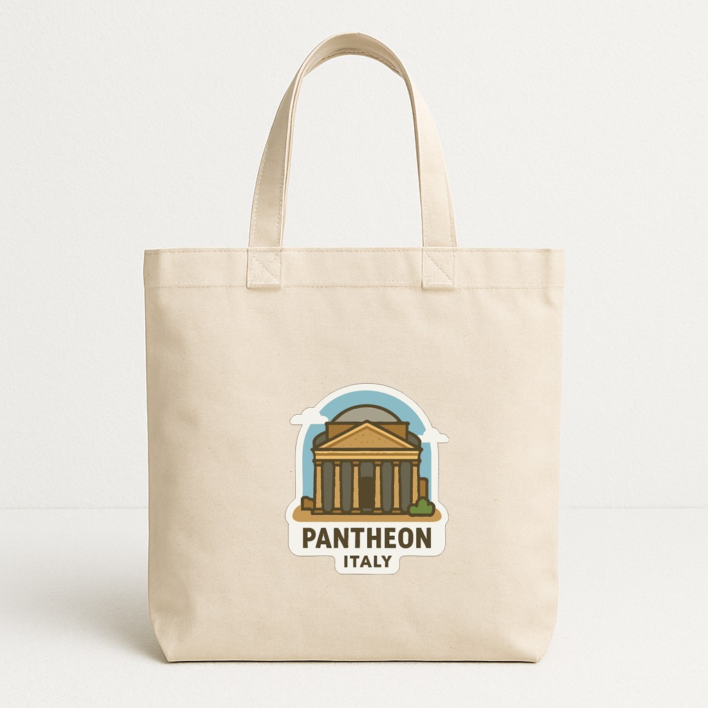 Pantheon Italy Iron On Heat Transfer Vinyl HTV Die-Cut Symbolic Landmark Design