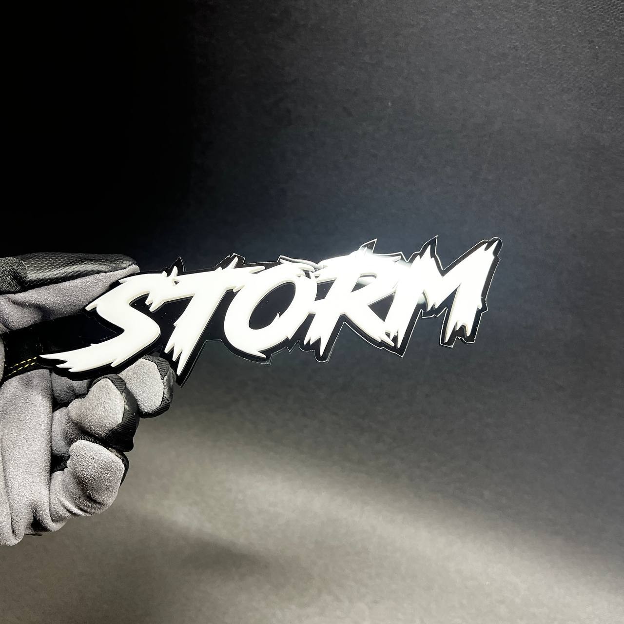 1PC STORM Custom 3D Text Car Badge Fender Emblem Tailgate Toolbox Decal