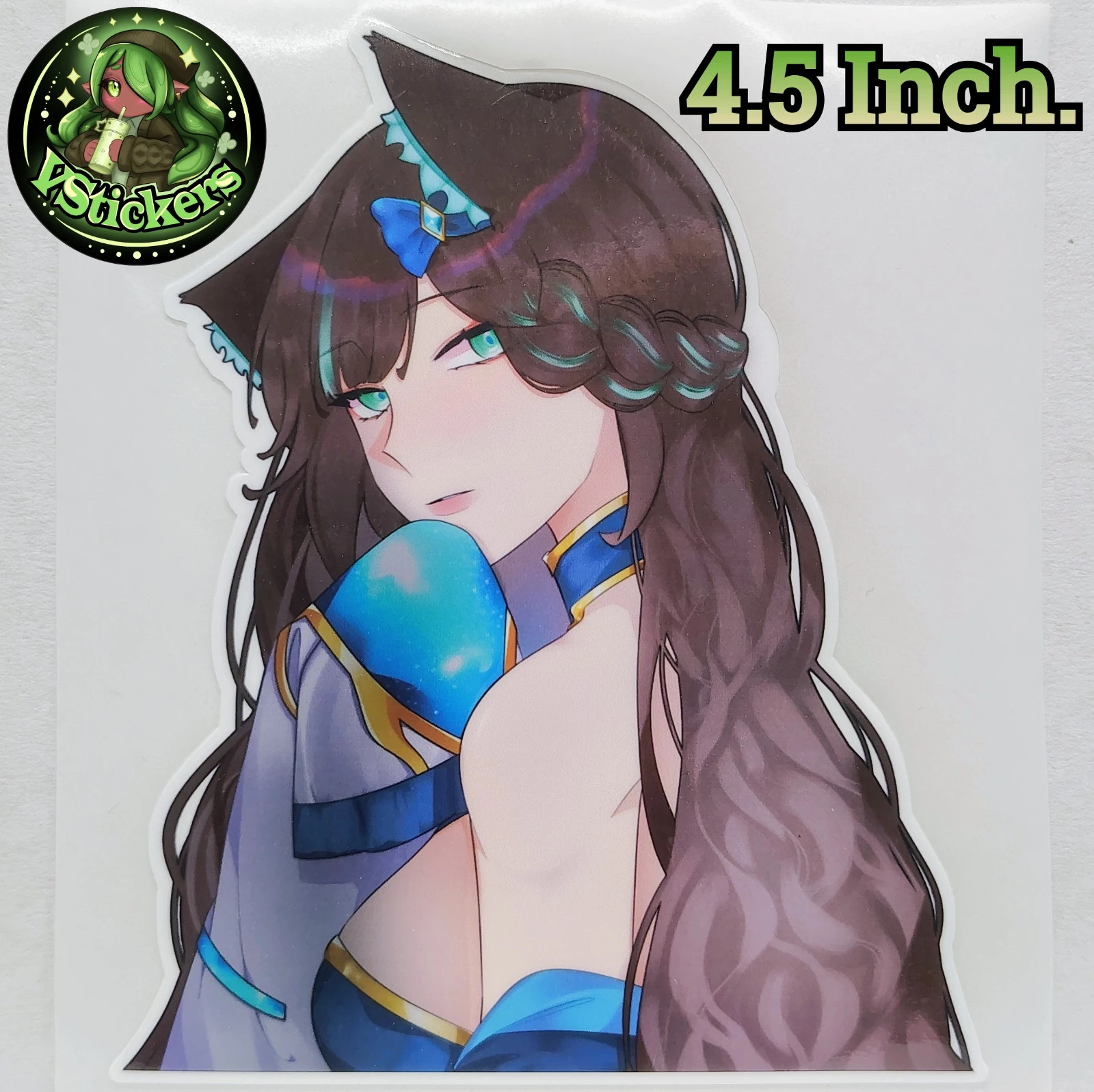 [OC][4.5 Inch] Crystal Carnie Mysterious Gaze! – Water-Resistant Vinyl Sticker!