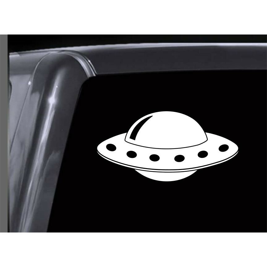 ALIEN SPACESHIP Vinyl Decal. Car Window Sticker